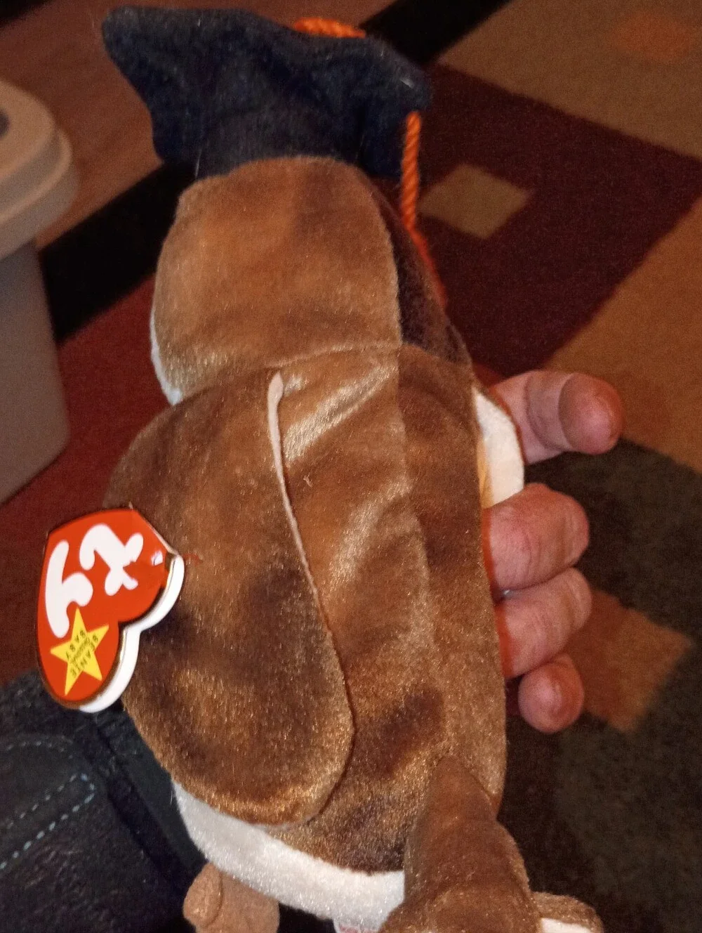 Plush Graduation Owl Toy - Brown & Cream with Orange Tassel